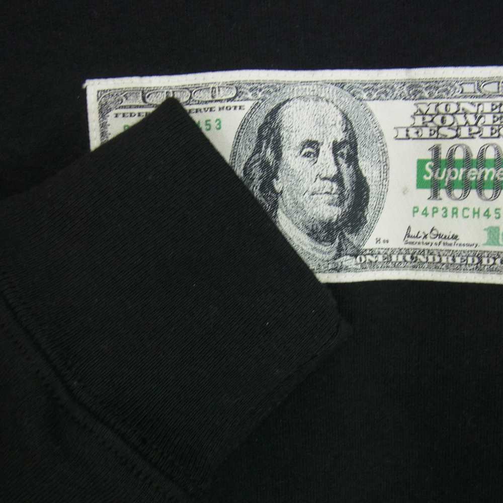 Supreme シュプリーム 20AW Franklin Hooded Sweatshirt フランクリン ドル プリント フーデッド スウェット プルオーバー パーカー ブラック系 S【中古】