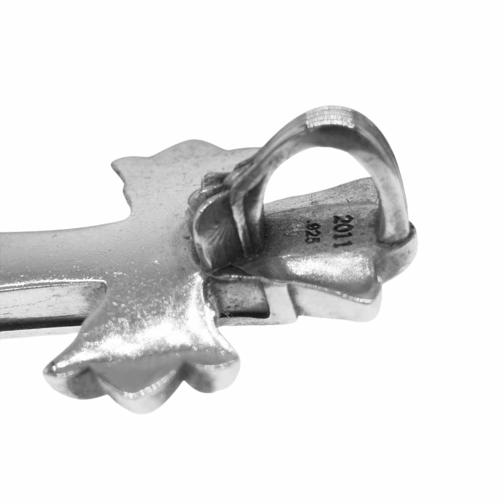 CHROME HEARTS クロムハーツ（原本有） DBL CH CRS SML スモール ダブル クロス トップ シルバー系【中古】