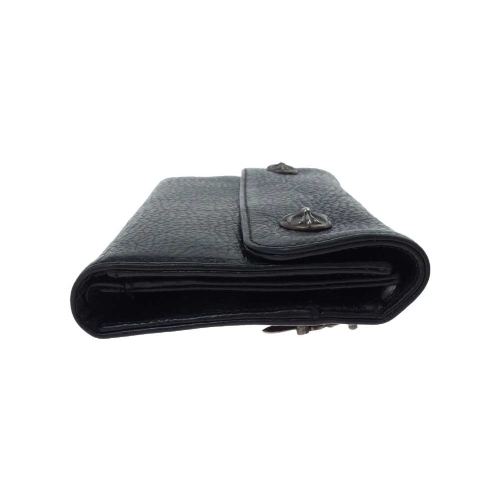 CHROME HEARTS クロムハーツ（原本有） WAVE ウェーブ ウォレット ブラック系【中古】