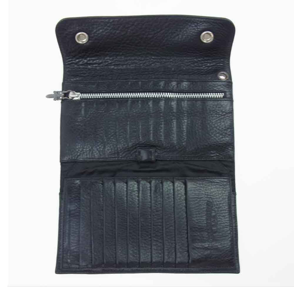 CHROME HEARTS クロムハーツ（原本有） WAVE ウェーブ ウォレット ブラック系【中古】