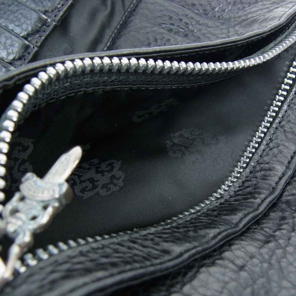 CHROME HEARTS クロムハーツ（原本有） WAVE ウェーブ ウォレット ブラック系【中古】