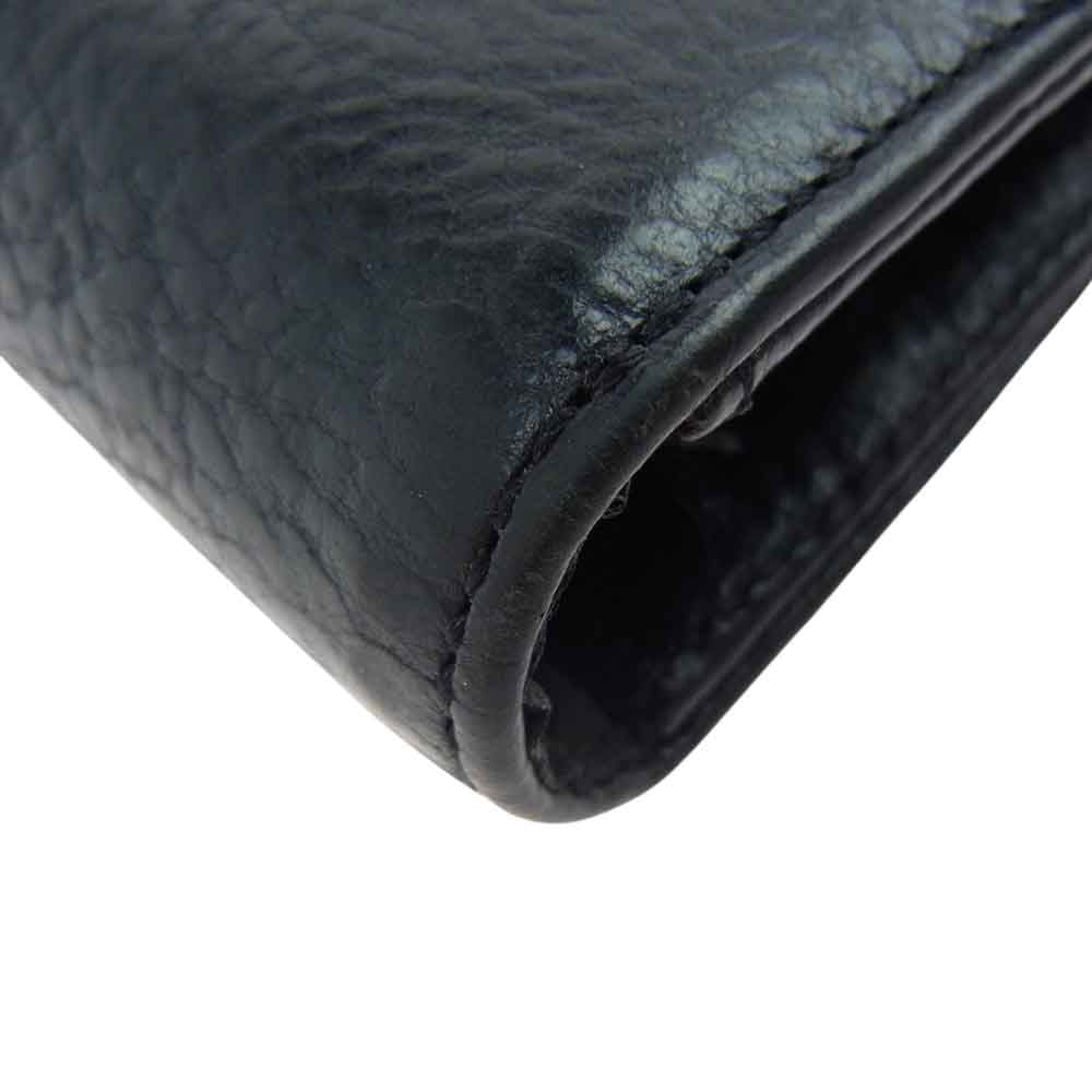 CHROME HEARTS クロムハーツ（原本有） WAVE ウェーブ ウォレット ブラック系【中古】