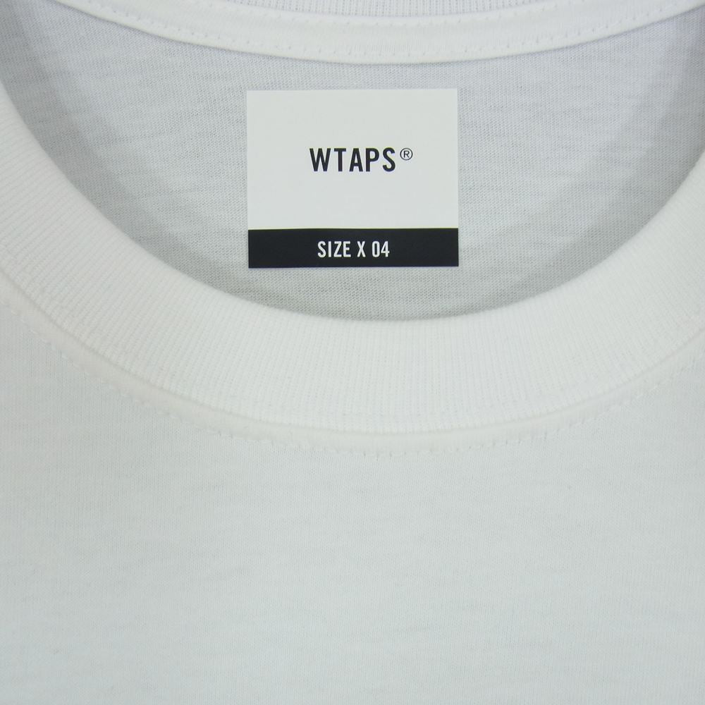 WTAPS ダブルタップス 22SS 221PCDT-ST05S MON SCREEN TEE モン スクーリン ロゴ 半袖 Tシャツ ホワイト系 04【新古品】【未使用】【中古】