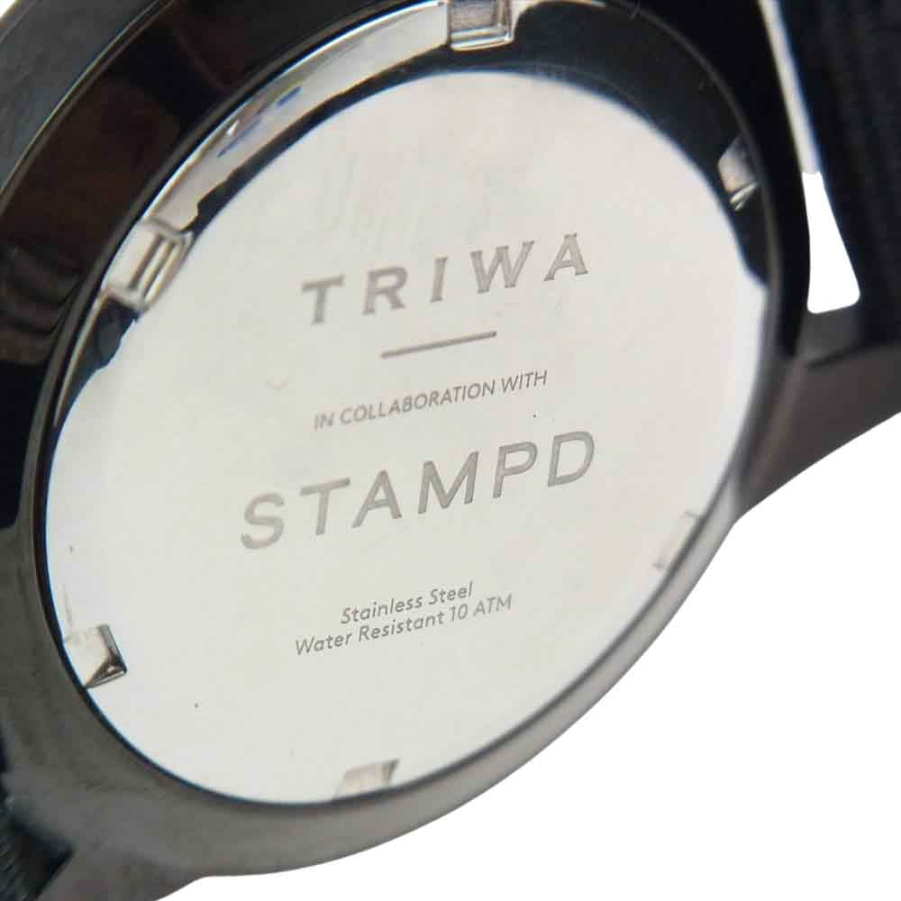 トリワ × STAMPD スタンプド クォーツ ウォッチ 腕時計 ブラック系【中古】