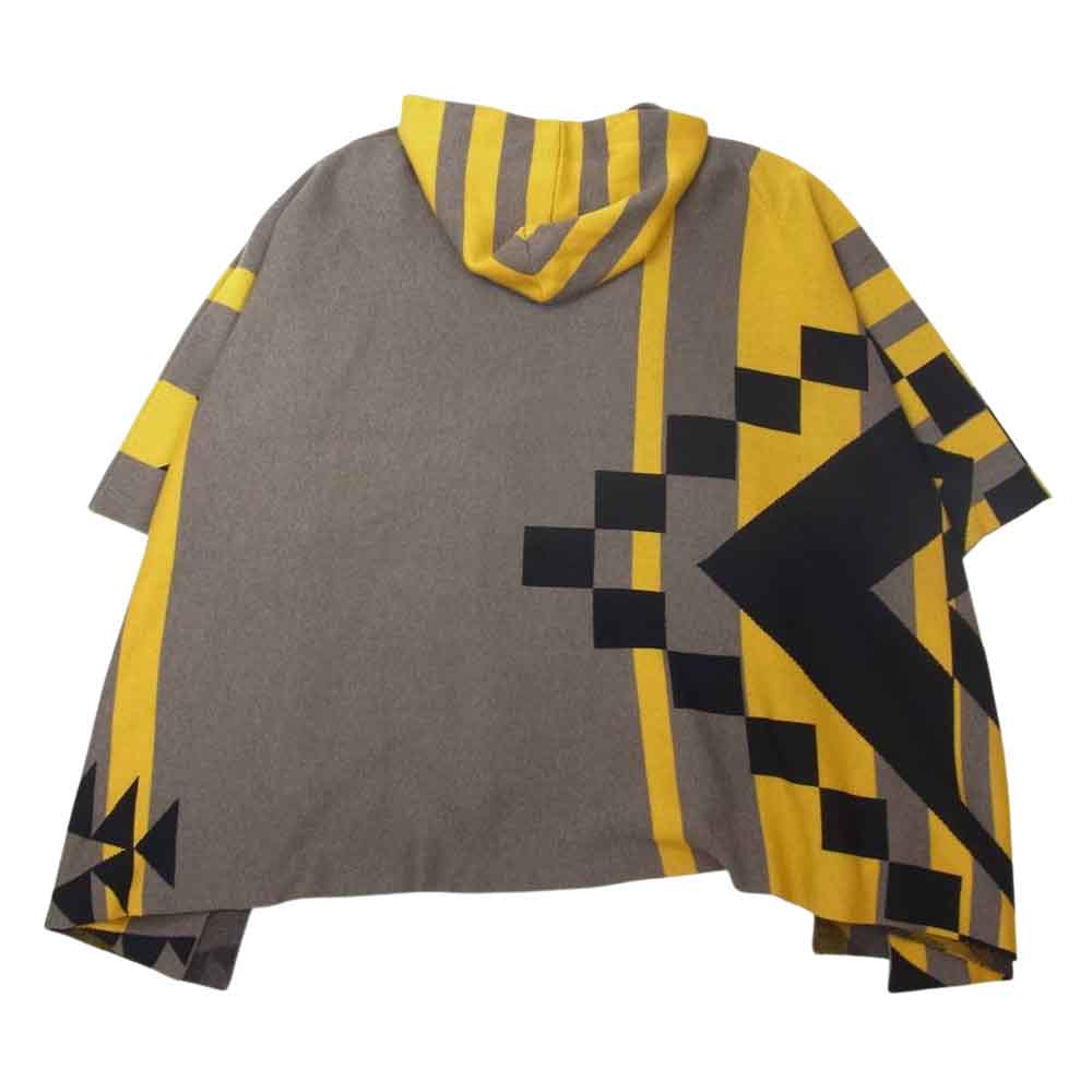 ムーンエイジデビルメント ネイティブ フーデット ポンチョ ケープコート ブラウン系【中古】