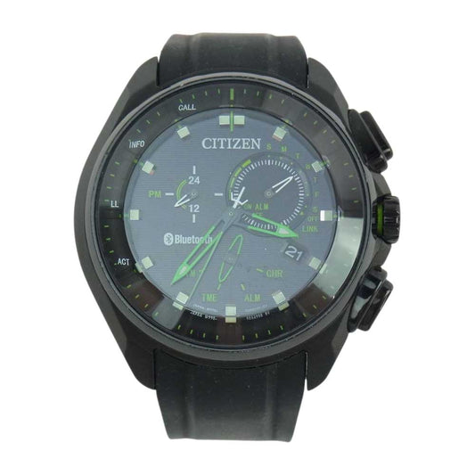 CITIZEN シチズン BZ1025-02E W770-T022871 Eco Drive エコドライブ Bluetooth ソーラークォーツ ウォッチ 腕時計 ブラック系【中古】