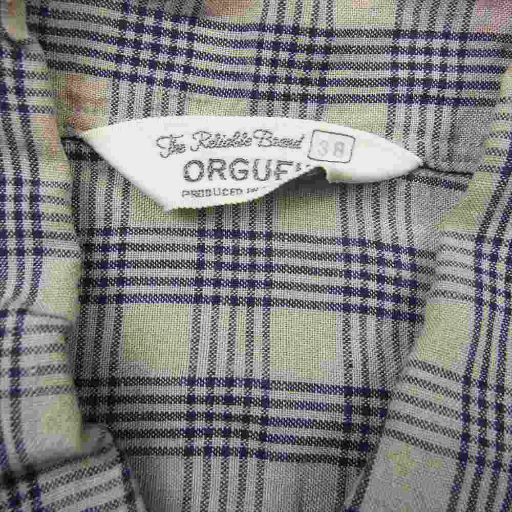 ORGUEIL オルゲイユ OR-5062A One Piece Collar Shirt ワン ピース カラー 半袖 シャツ ベージュ系 38【中古】