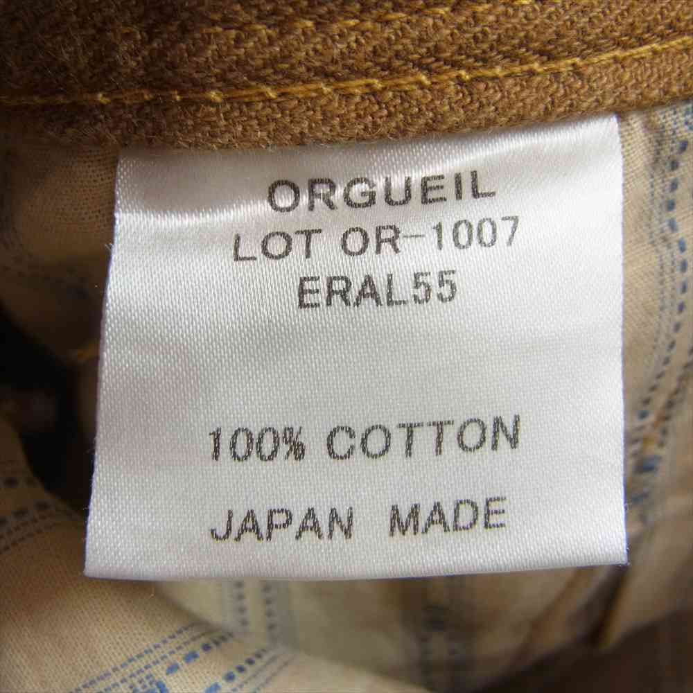 ORGUEIL オルゲイユ OR-1007 Herringbone Trousers ヘリンボーン トラウザー パンツ ライトブラウン系 30【中古】