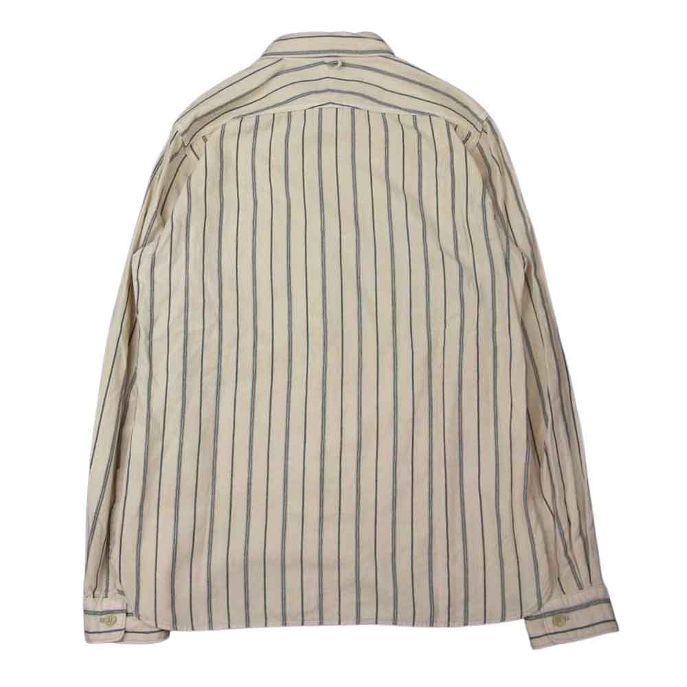 ORGUEIL オルゲイユ OR-5055B Stripe Work Shirt ストライプ ワーク 長袖 シャツ ベージュ ベージュ系【中古】