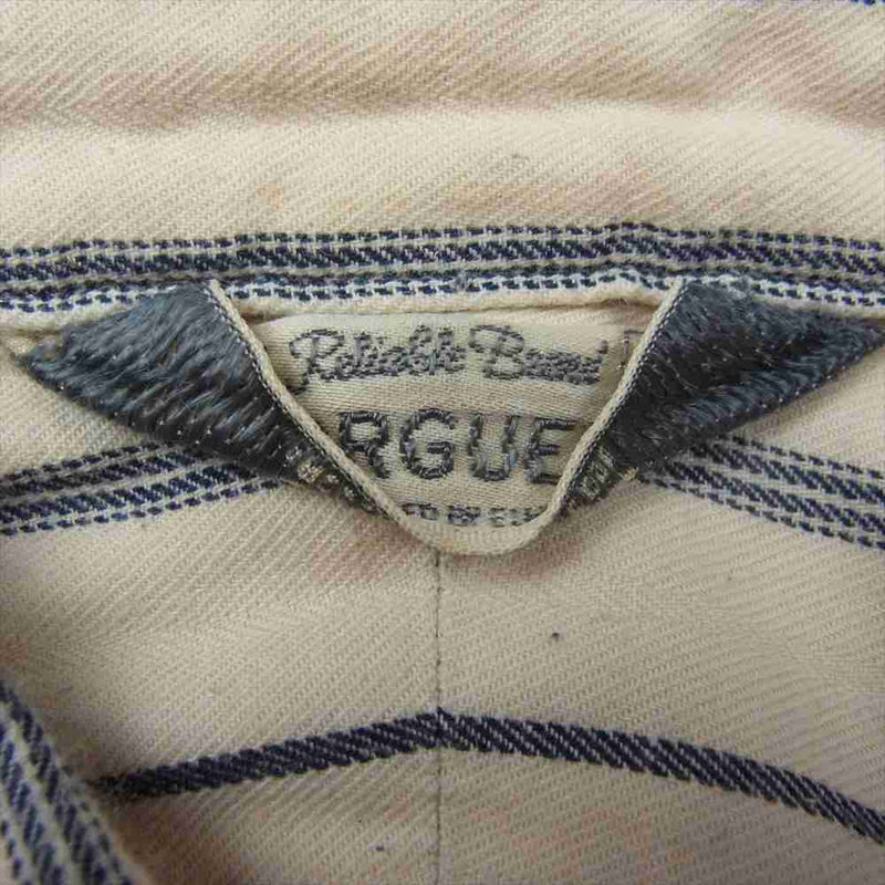 ORGUEIL オルゲイユ OR-5055B Stripe Work Shirt ストライプ ワーク 長袖 シャツ ベージュ ベージュ系【中古】