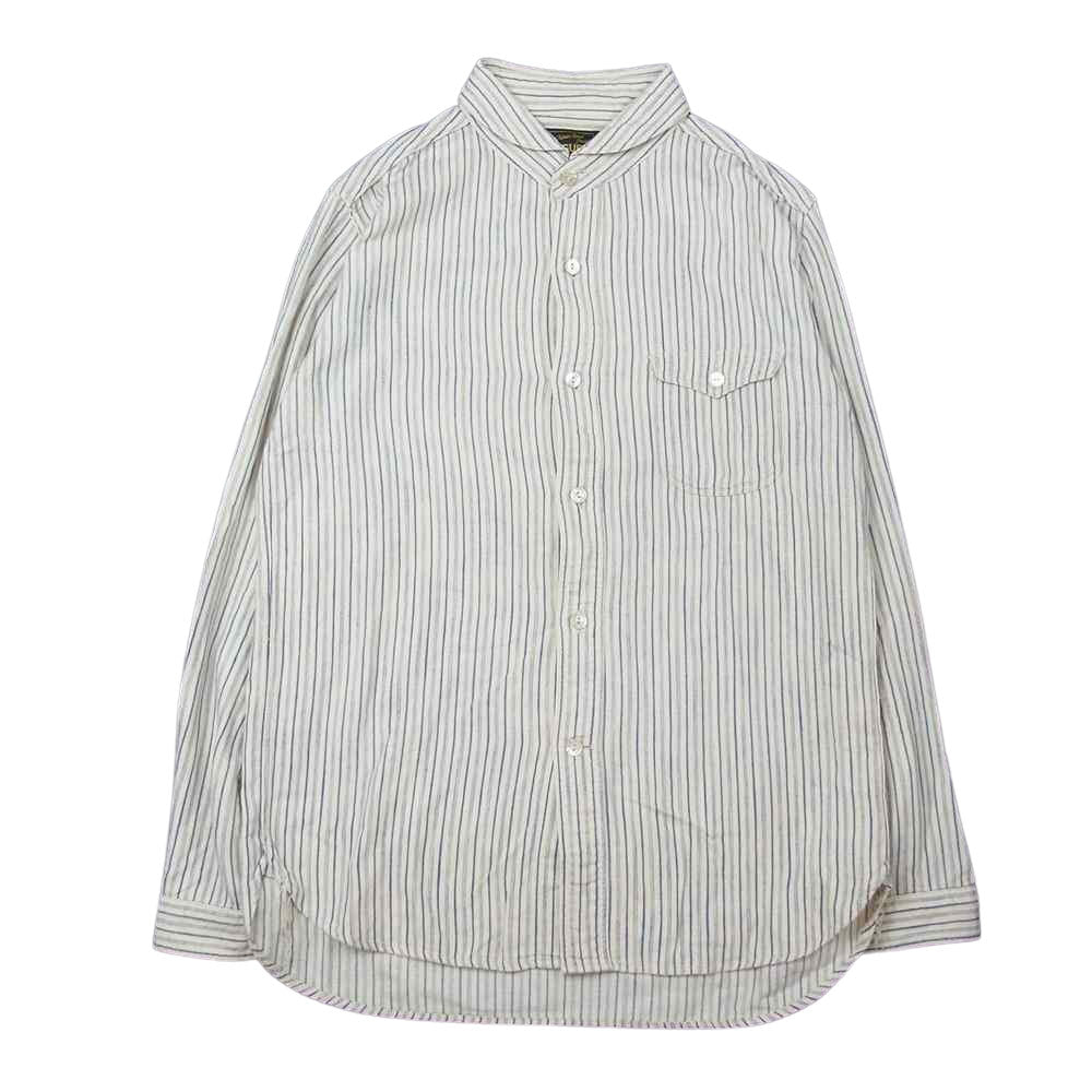ORGUEIL オルゲイユ OR-5007E Shawl Collar Shirt ショール カラー 長袖 シャツ インディゴブルー系 ナチュラル系 38【中古】