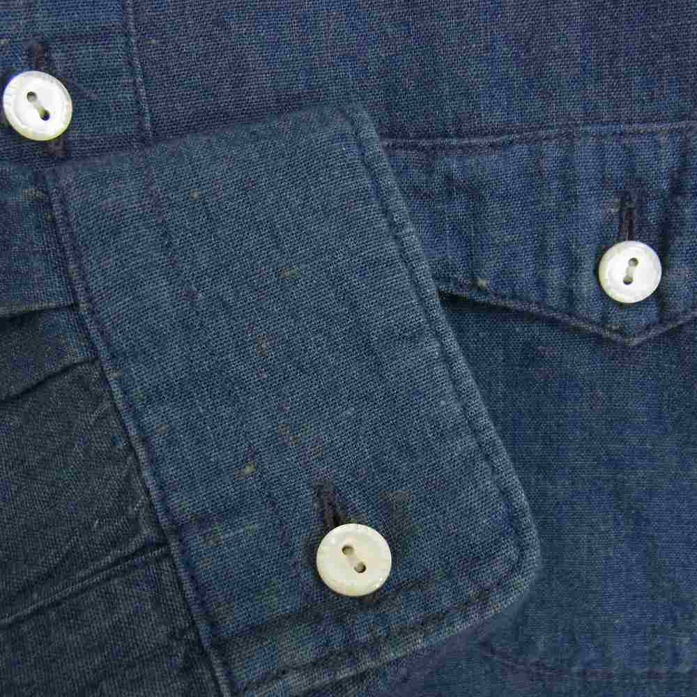 ORGUEIL オルゲイユ OR-5001C Classic Chambray Shirts クラシック シャンブレー 長袖 シャツ ブルー系 38【美品】【中古】