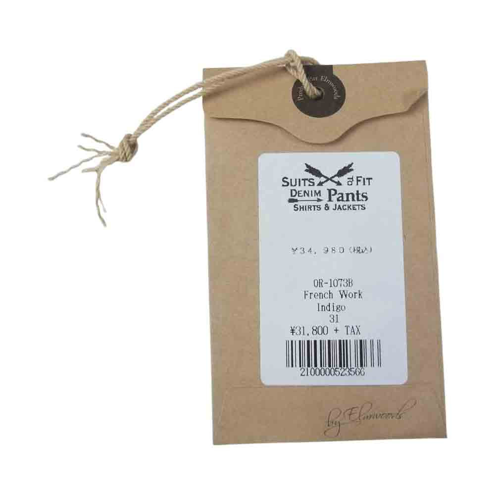 ORGUEIL オルゲイユ OR-1073B French Work Trousers フレンチ ワーク トラウザーズ パンツ インディゴブルー系 31【美品】【中古】