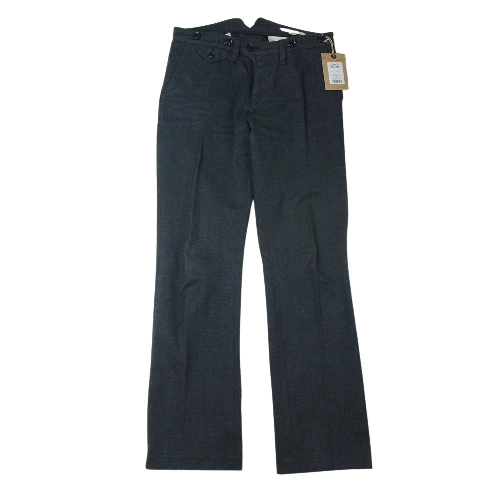 ORGUEIL オルゲイユ OR-1002 Classic Low Waist Trousers クラシック ロート ラウザーズ パンツ ブラック系 30【極上美品】【中古】