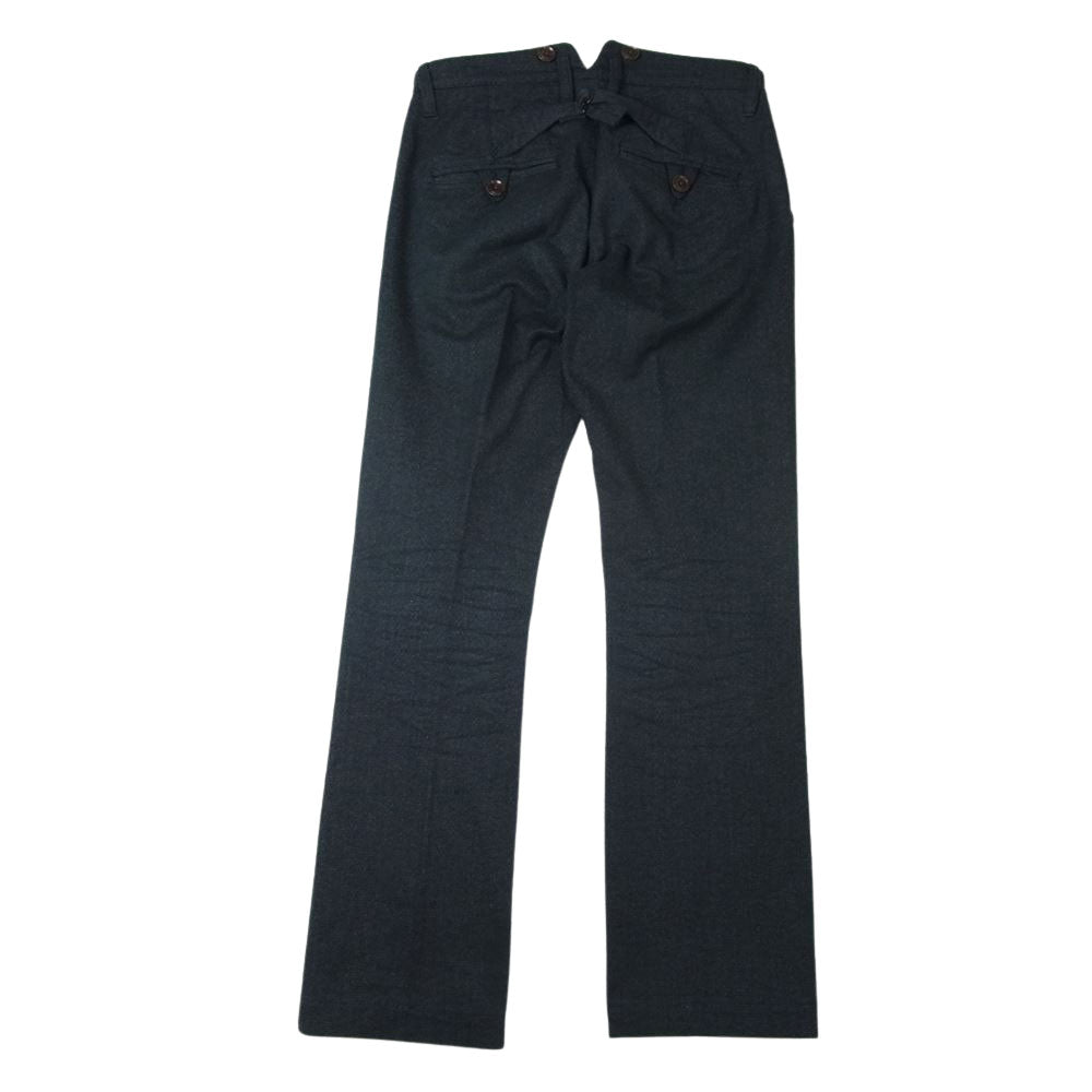 ORGUEIL オルゲイユ OR-1002 Classic Low Waist Trousers クラシック ロート ラウザーズ パンツ ブラック系 30【極上美品】【中古】