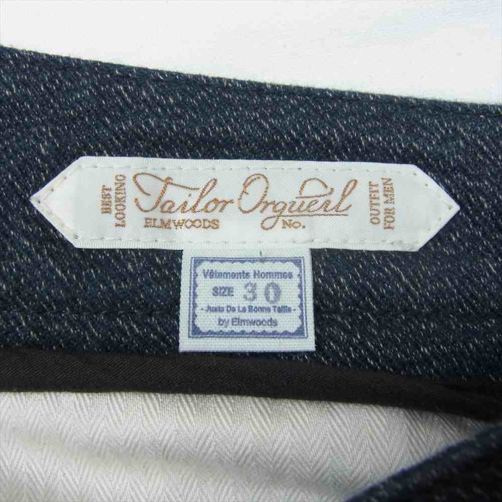 ORGUEIL オルゲイユ OR-1002 Classic Low Waist Trousers クラシック ロート ラウザーズ パンツ ブラック系 30【極上美品】【中古】