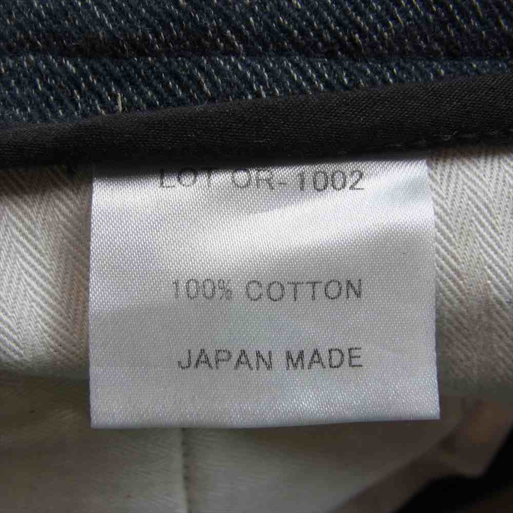 ORGUEIL オルゲイユ OR-1002 Classic Low Waist Trousers クラシック ロート ラウザーズ パンツ ブラック系 30【極上美品】【中古】