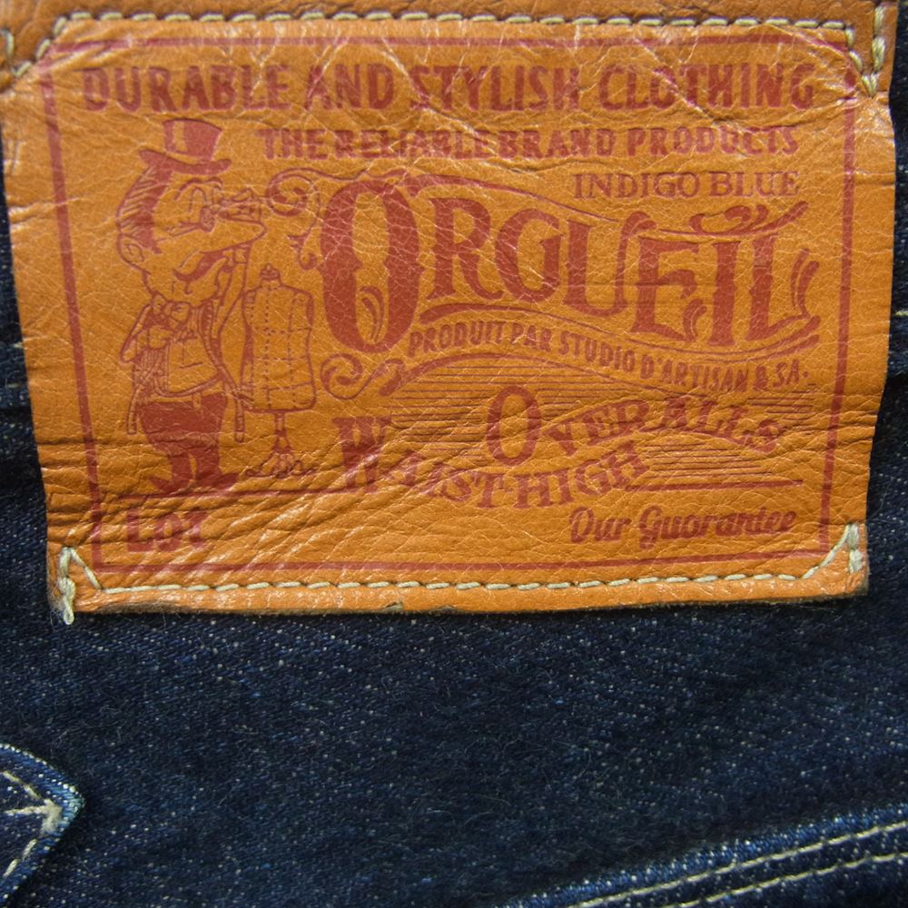 ORGUEIL オルゲイユ or-1001 Tailor Jeans テーラー ジーンズ デニム パンツ コットン 日本製 インディゴブルー系 31【中古】