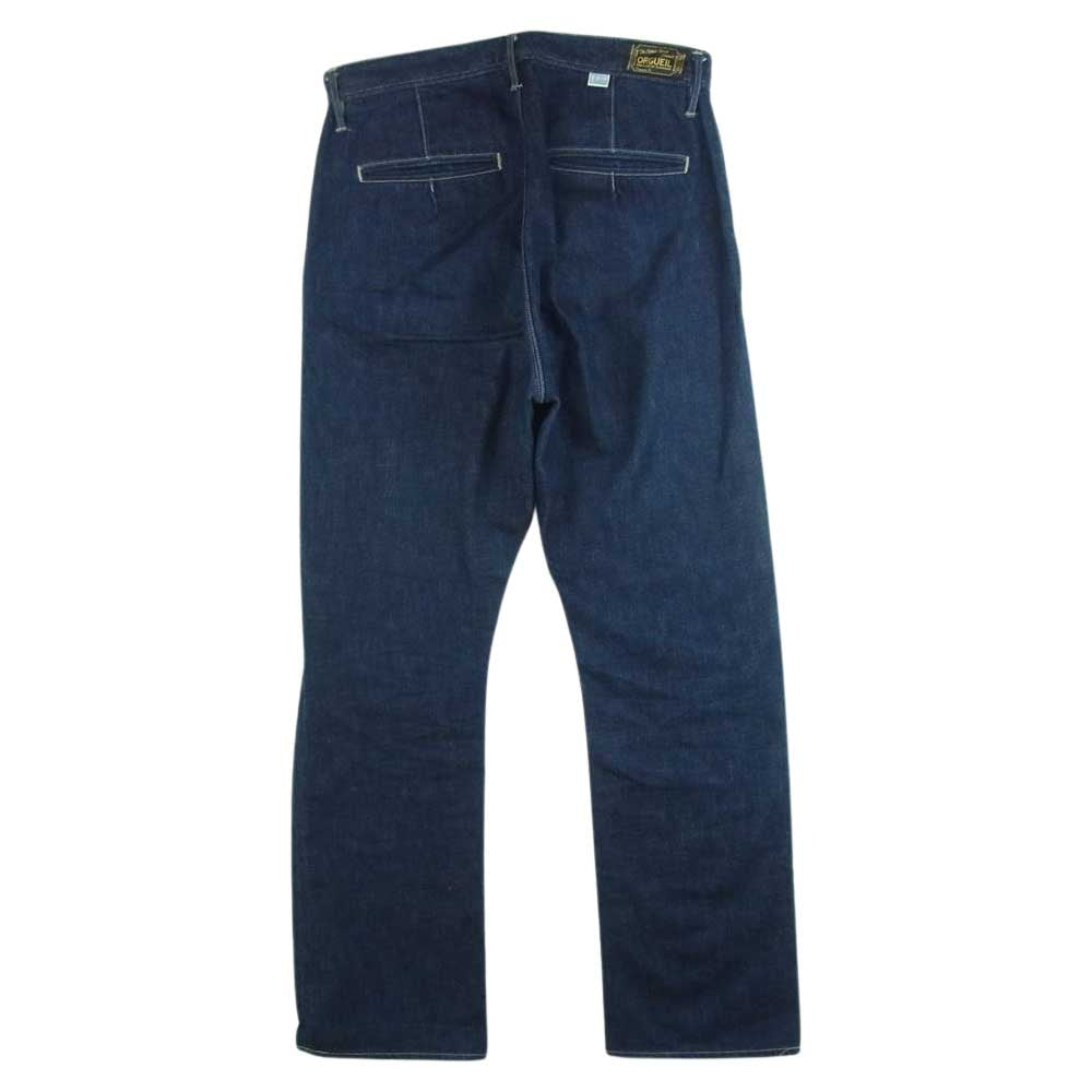 ORGUEIL オルゲイユ OR-1050A Denim Trousers デニム トラウザーズ パンツ コットン 日本製 インディゴブルー系 31【中古】