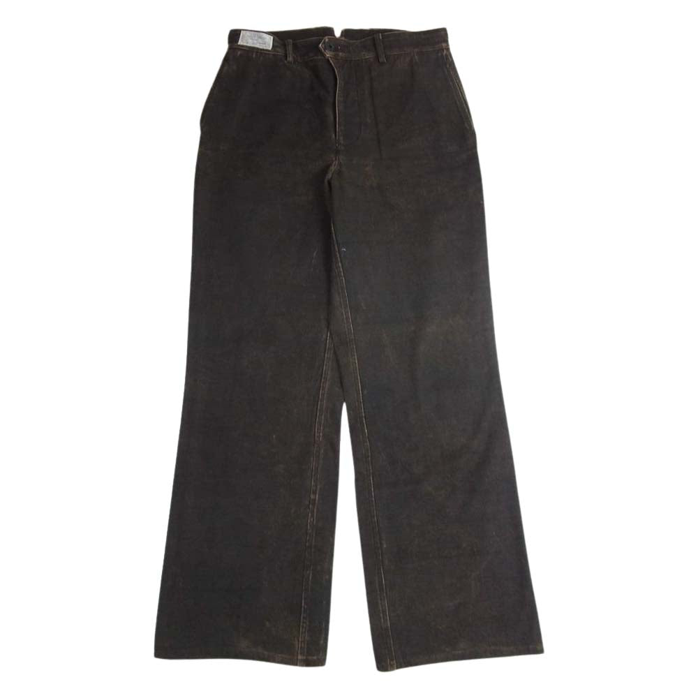 ORGUEIL オルゲイユ OR-1087A Hand-Dyed Canvas Trousers ハンド ダイ キャンバス トラウザー パンツ ブラウン系 32【美品】【中古】