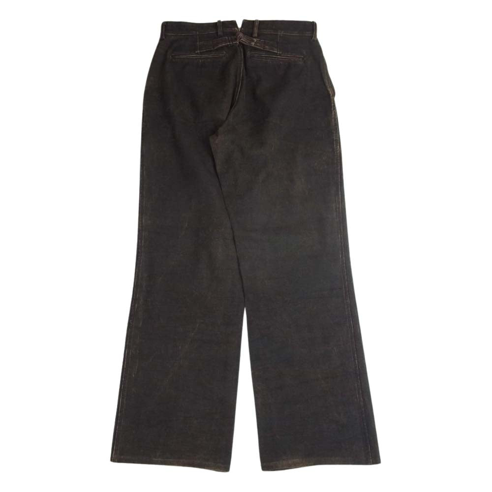ORGUEIL オルゲイユ OR-1087A Hand-Dyed Canvas Trousers ハンド ダイ キャンバス トラウザー パンツ ブラウン系 32【美品】【中古】