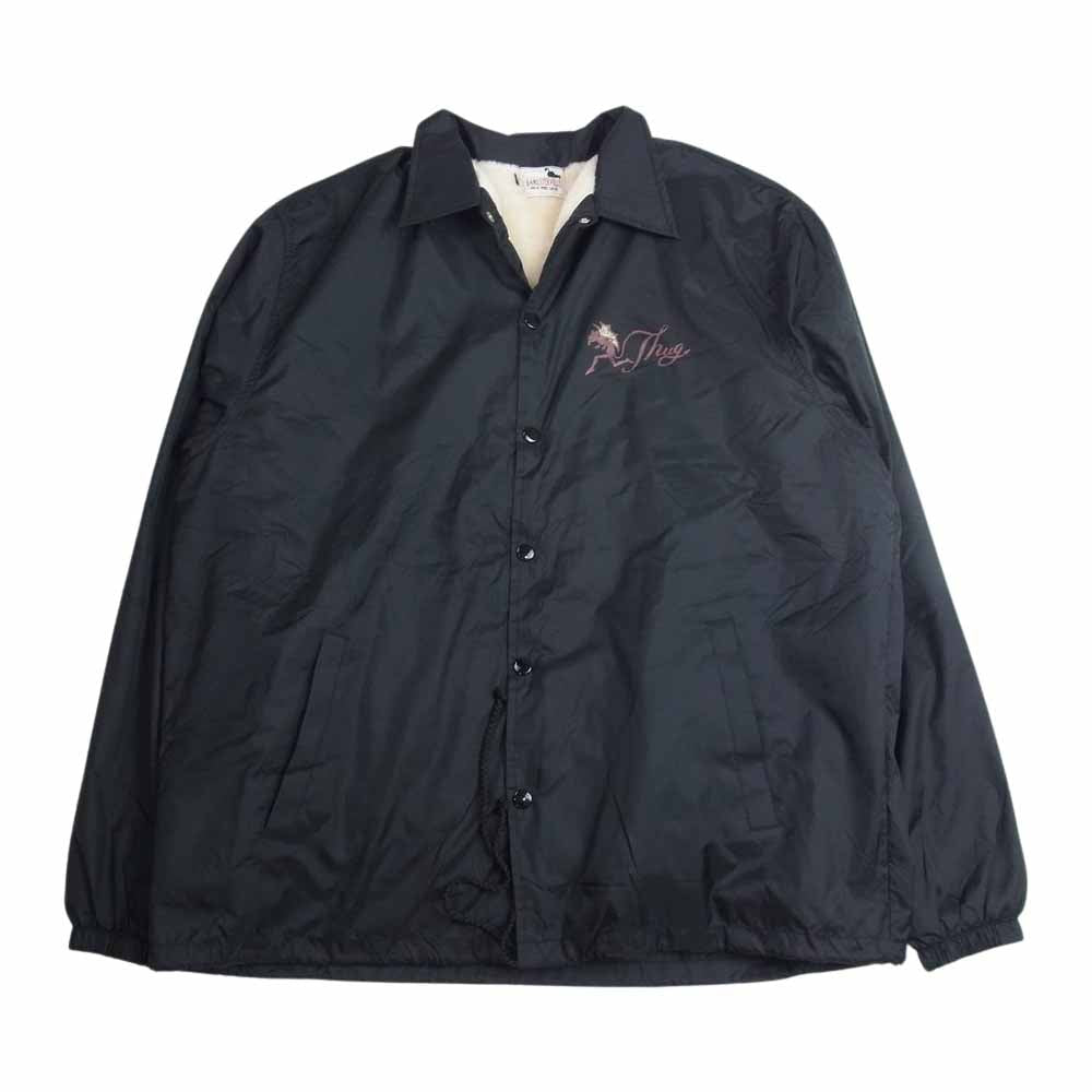 GANGSTERVILLE ギャングスタービル MANHATTAN CLUB COACH JACKET マンハッタン クラブ コーチ ジャケット ブラック系 L【美品】【中古】