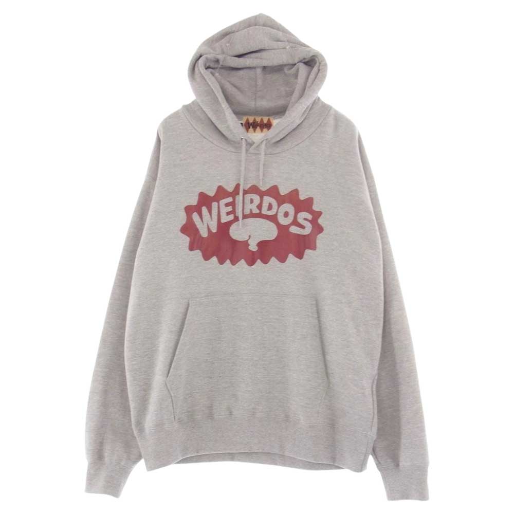 WEIRDO ウィアード WRD-21-MW-01 SWEAT HOODIE スウェット フーディ プルオーバー パーカー グレー系 L【中古】