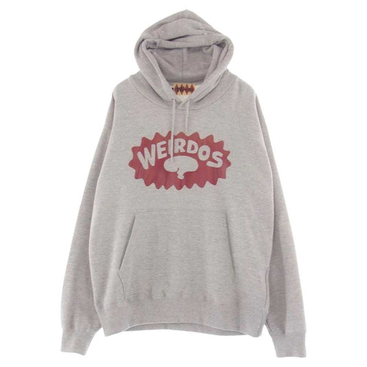 WEIRDO ウィアード WRD-21-MW-01 SWEAT HOODIE スウェット フーディ プルオーバー パーカー グレー系 L【中古】