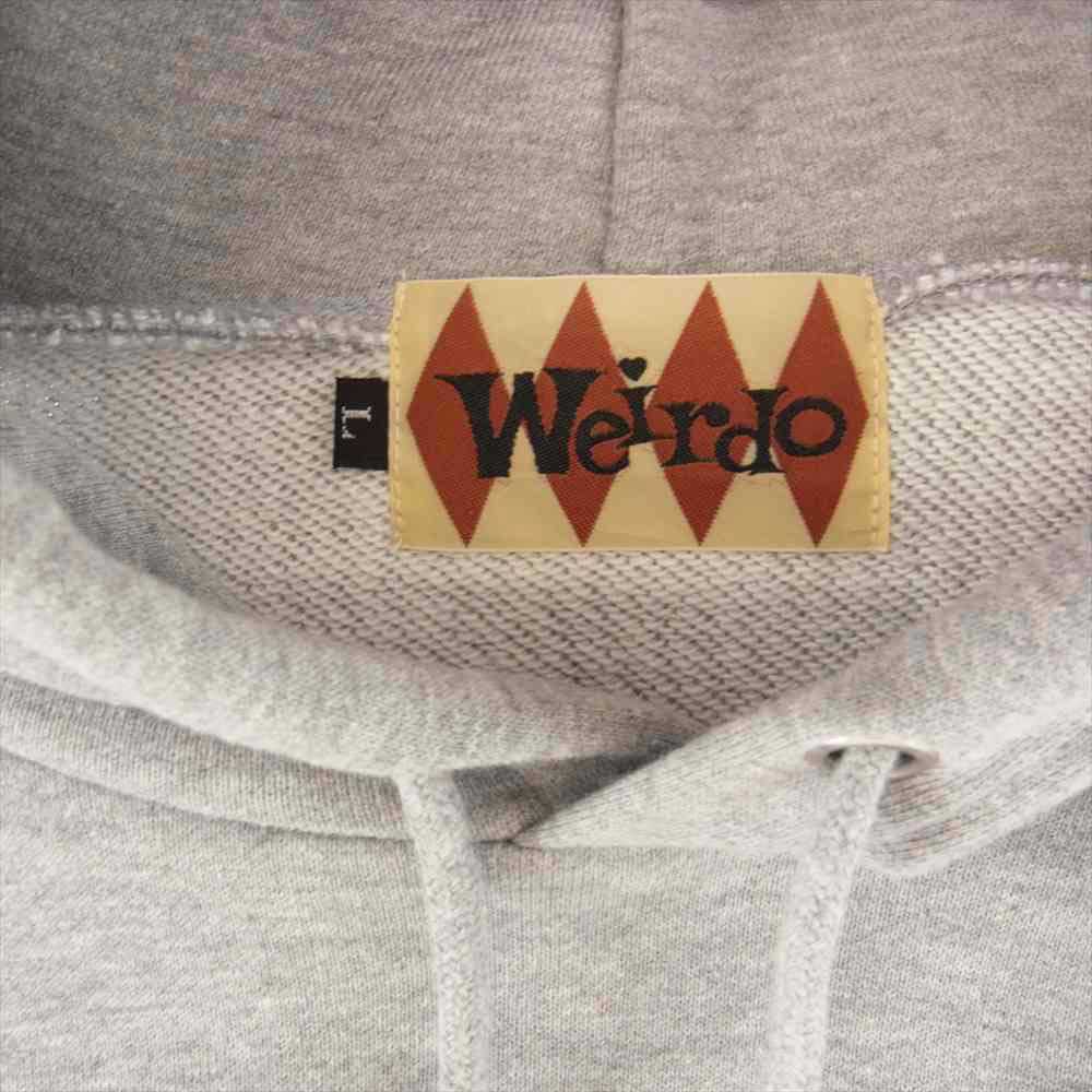 WEIRDO ウィアード WRD-21-MW-01 SWEAT HOODIE スウェット フーディ プルオーバー パーカー グレー系 L【中古】