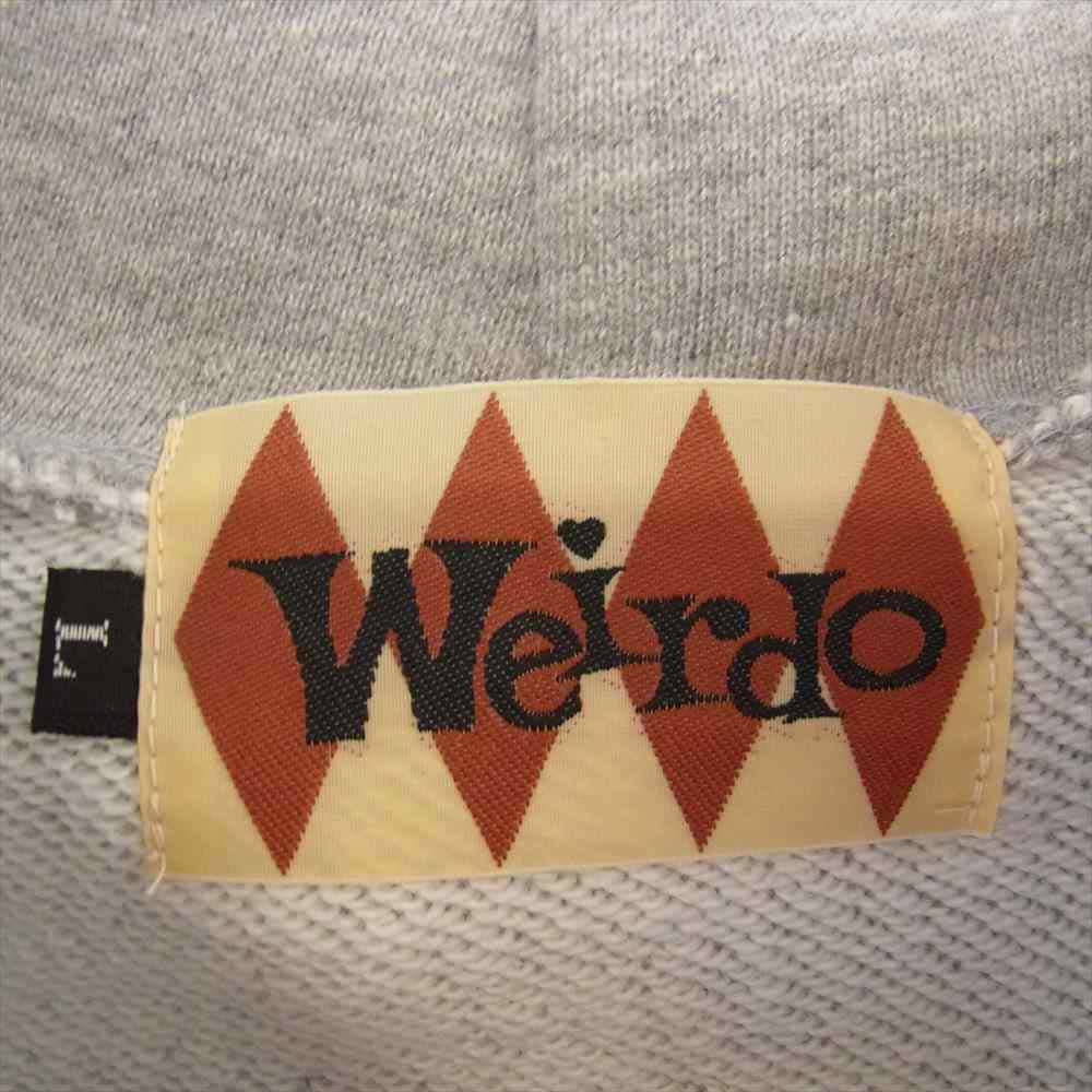 WEIRDO ウィアード WRD-21-MW-01 SWEAT HOODIE スウェット フーディ プルオーバー パーカー グレー系 L【中古】