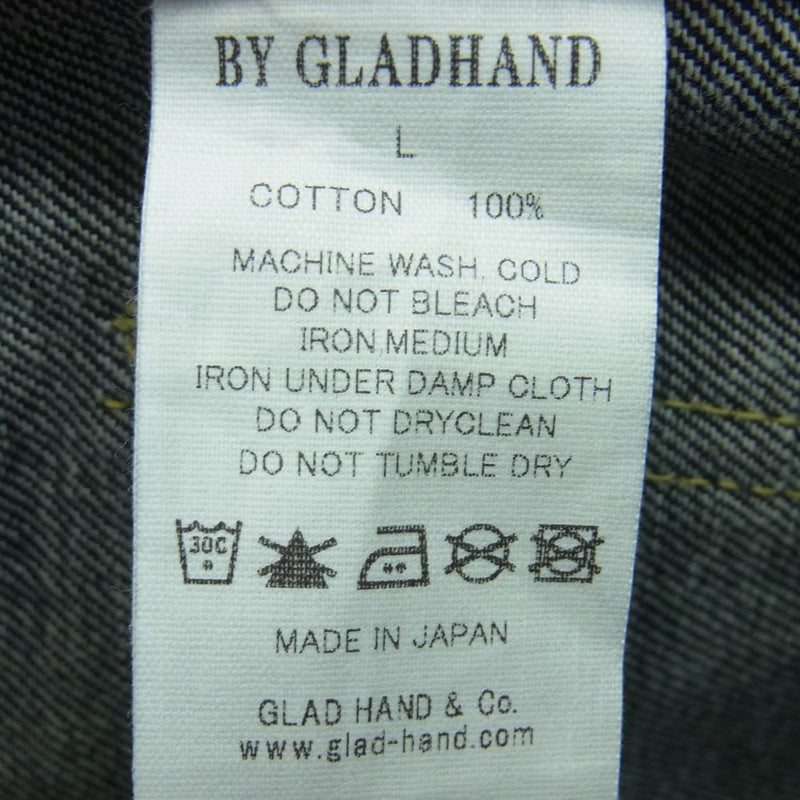 GLADHAND & Co. グラッドハンド RIGID DENIM PANTS リジット デニム パンツ 日本製 インディゴブルー系 L【極上美品】【中古】