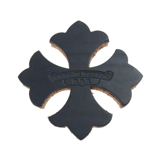 CHROME HEARTS クロムハーツ（原本無） コースター レザー ノベルティ ブラック系【中古】