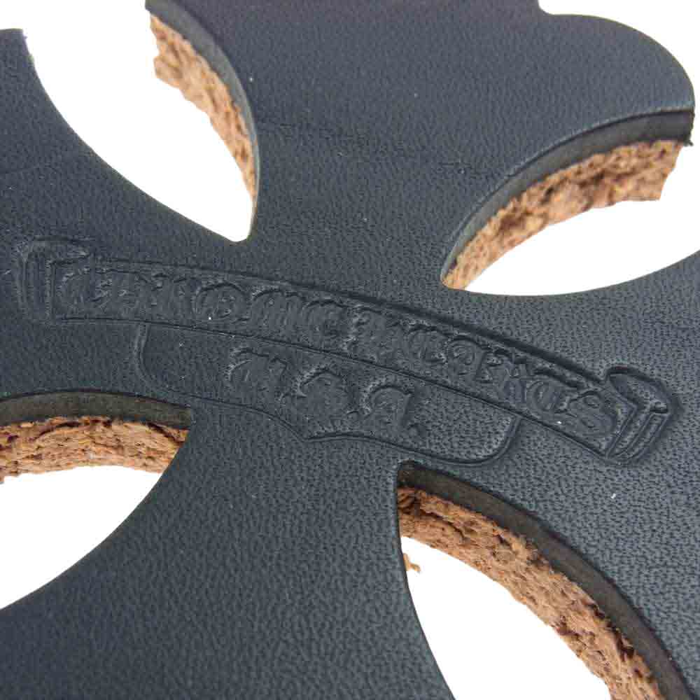 CHROME HEARTS クロムハーツ（原本無） コースター レザー ノベルティ ブラック系【中古】
