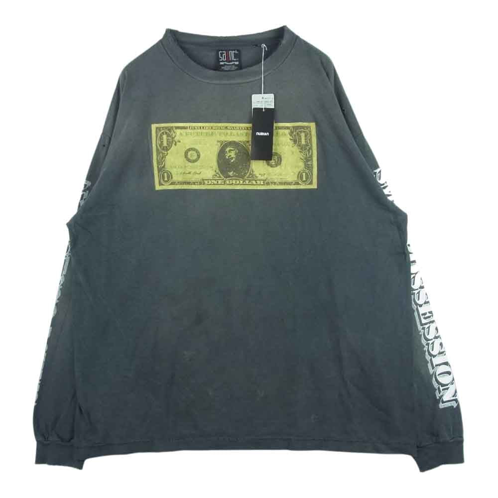 セントマイケル SM-A22-0000-083 kosuke kmr ls 22AW KMR LS TEE コスケ カワムラ 長袖 Tシャツ ダークグレー系 BLK XXL【極上美品】【中古】