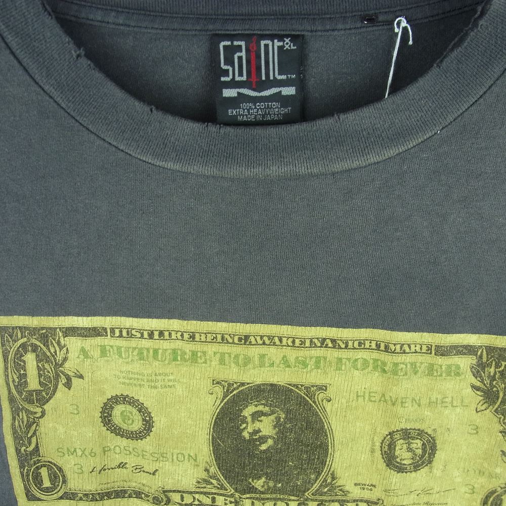 セントマイケル SM-A22-0000-083 kosuke kmr ls 22AW KMR LS TEE コスケ カワムラ 長袖 Tシャツ ダークグレー系 BLK XXL【極上美品】【中古】