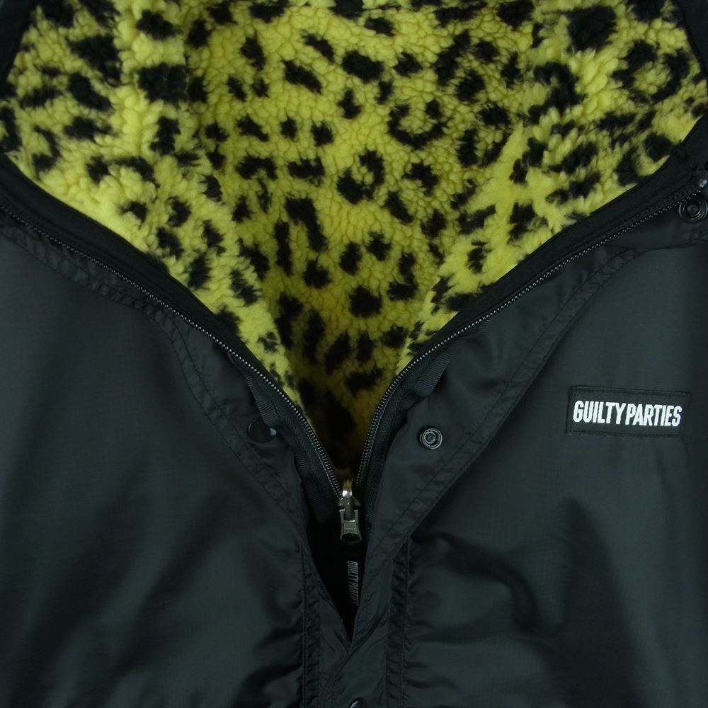 WACKO MARIA ワコマリア 19FW-WMO-OD09 REVERSIBLE BOA FLEECE JACKET リバーシブル ボア ジャケット ブラック系 イエロー系 M【美品】【中古】