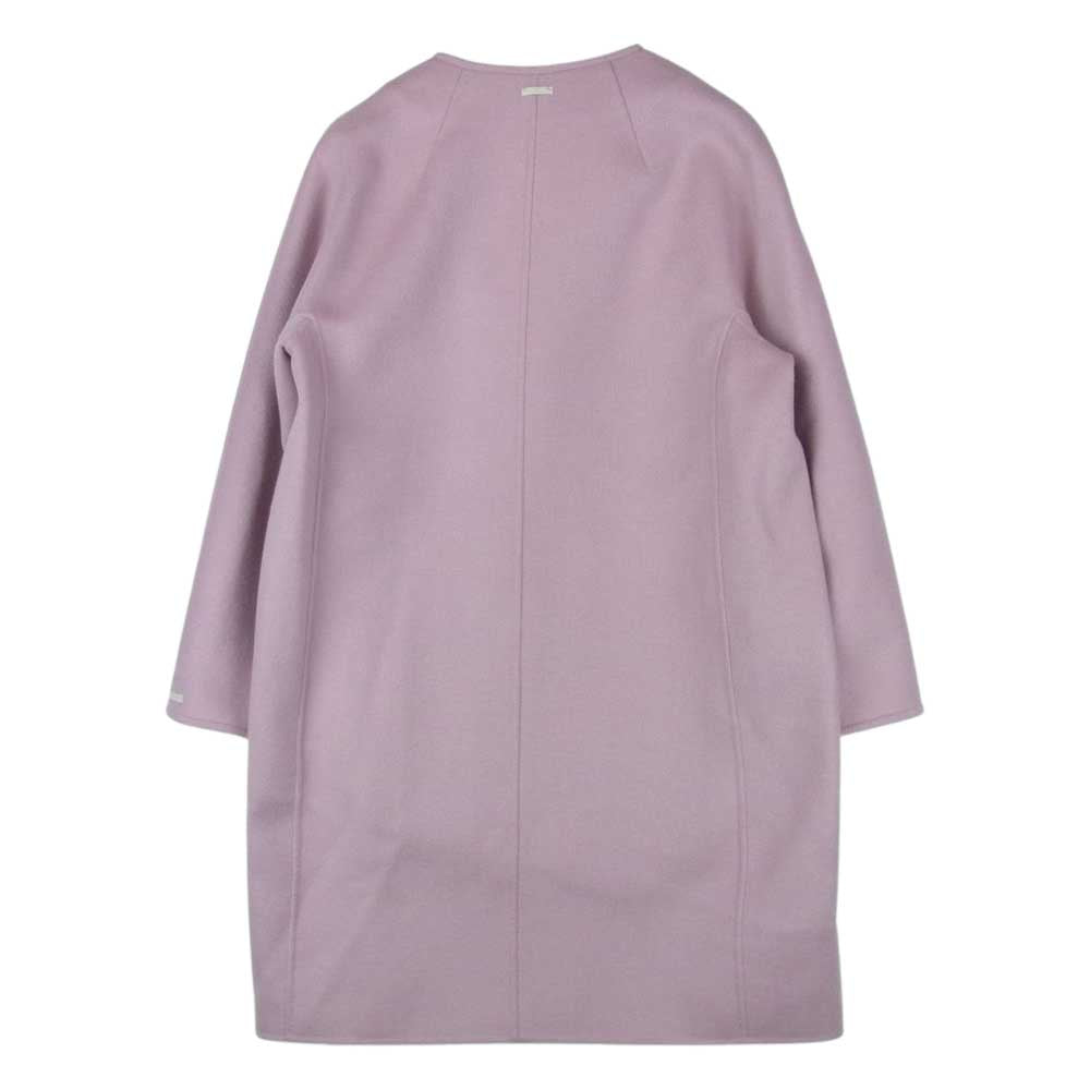 MAX MARA マックスマーラ 国内正規品 Cucito A Mano クチート アマーノ ノーカラー ウール コート ピンク系 32【中古】