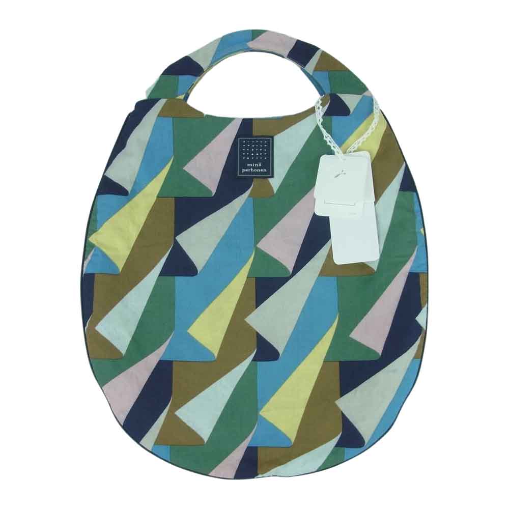 mina perhonen ミナペルホネン ys9722 Page Egg Bag エッグ ハンド バッグ マルチカラー系【中古】