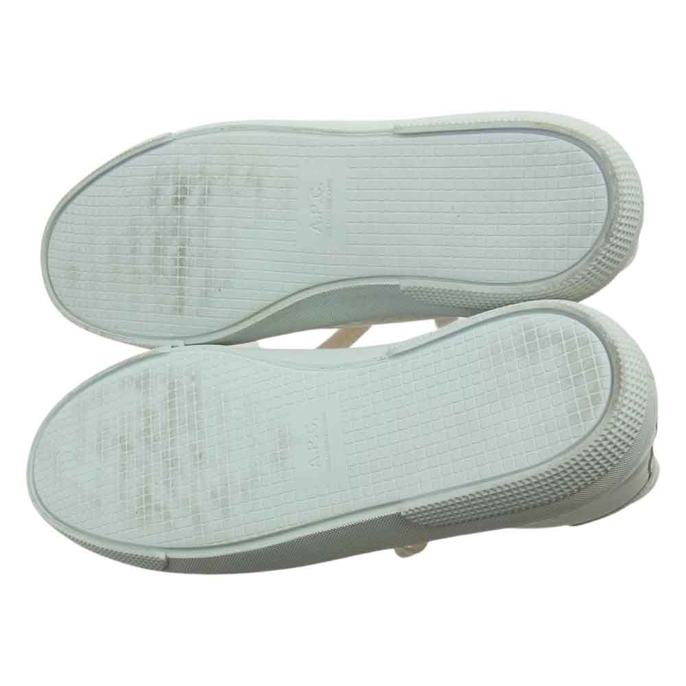 A.P.C. アーペーセー PXALF-H56029 ホワイトレザー ハイカット スニーカー 41【中古】