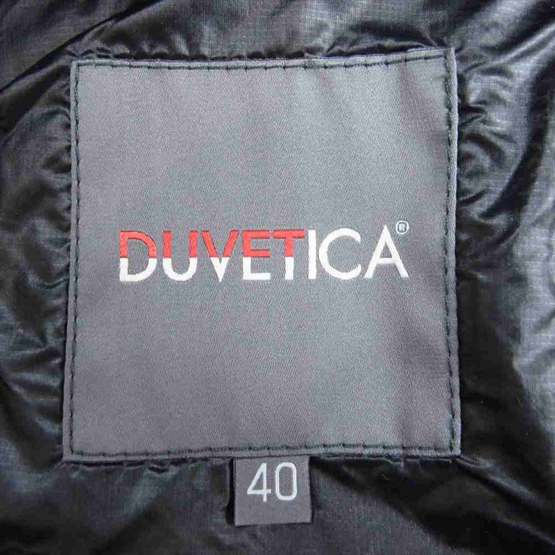 DUVETICA デュベティカ コンパクト ダウンジャケット スタッフバッグ付 ブラック系 40【美品】【中古】