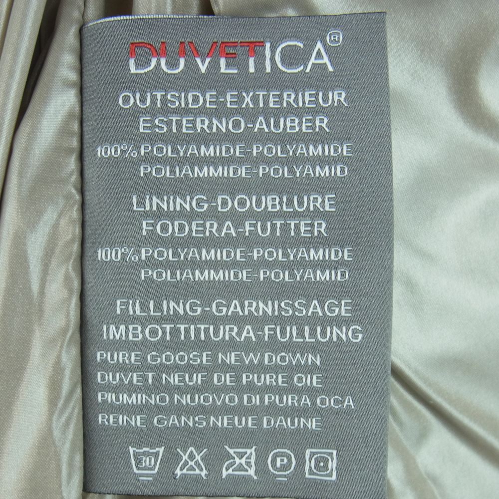 DUVETICA デュベティカ 01344361 PENELOPE ペネロペ ダウン コート ジャケット グレイッシュベージュ系 40【新古品】【未使用】【中古】