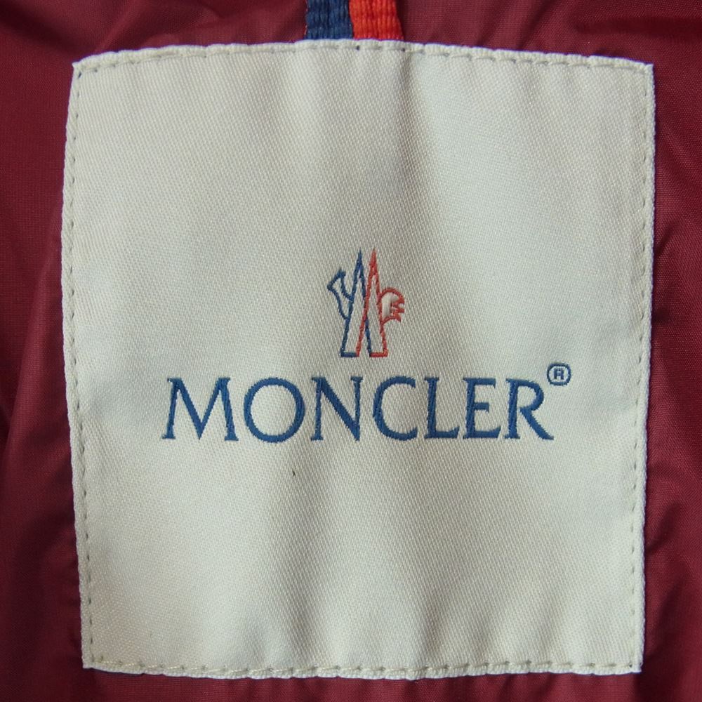 MONCLER モンクレール 116347 PHALENE ファレーヌ ダウン コート ジャケット ルーマニア製 赤紫系 1【美品】【中古】