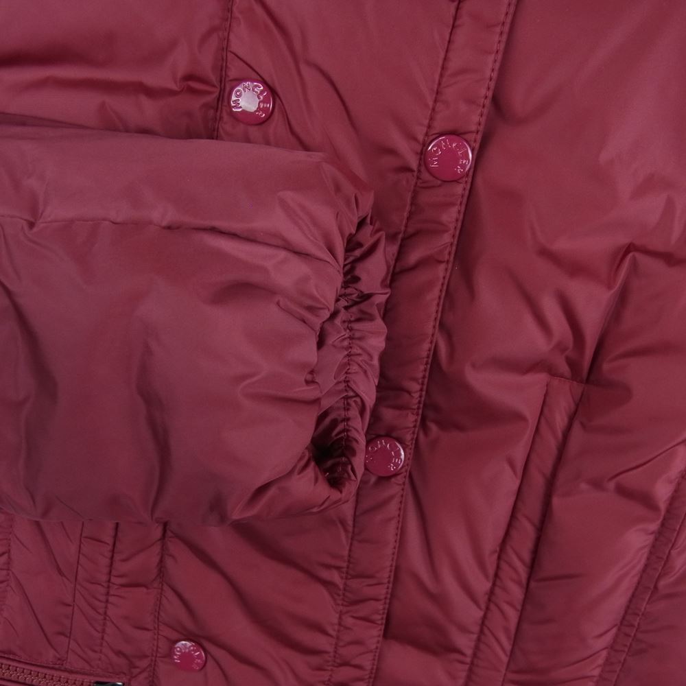 MONCLER モンクレール 116347 PHALENE ファレーヌ ダウン コート ジャケット ルーマニア製 赤紫系 1【美品】【中古】