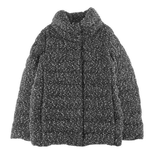 Herno ヘルノ PRODUZ PI0385D 38031 9402 ツイード ダウンコート  マルチカラー系 40【美品】【中古】