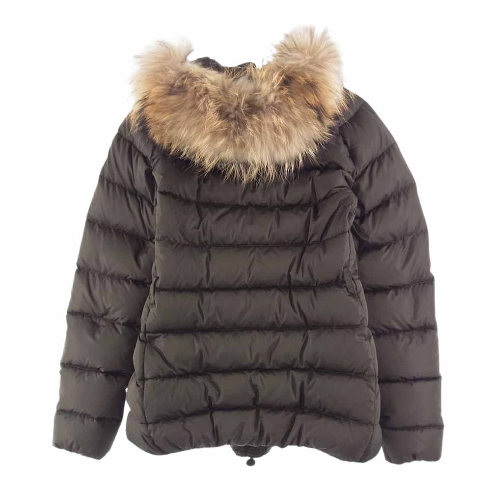 MONCLER モンクレール GENE ファー付き ダウンコート カーキ系【美品】【中古】