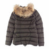 MONCLER モンクレール GENE ファー付き ダウンコート カーキ系【美品】【中古】