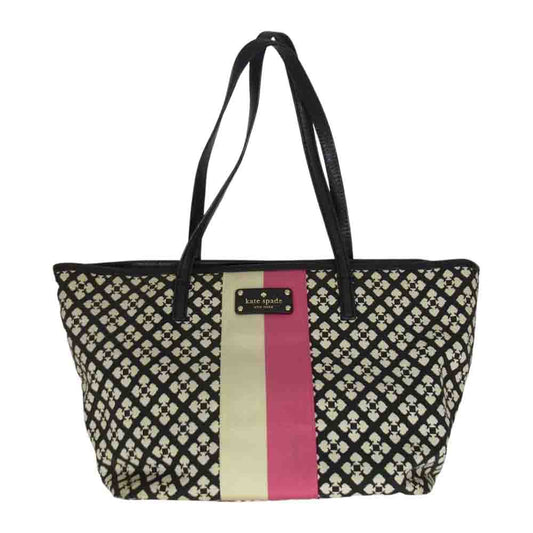 Kate Spade ケイトスペード クラシックスペード マザーズ トートバッグ ブラック系【中古】