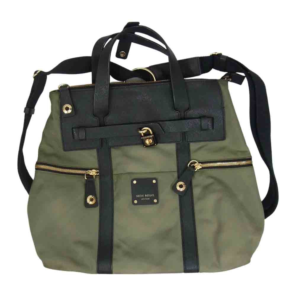 ヘンリベンデル 3WAY バックパック リュック カーキ系【中古】