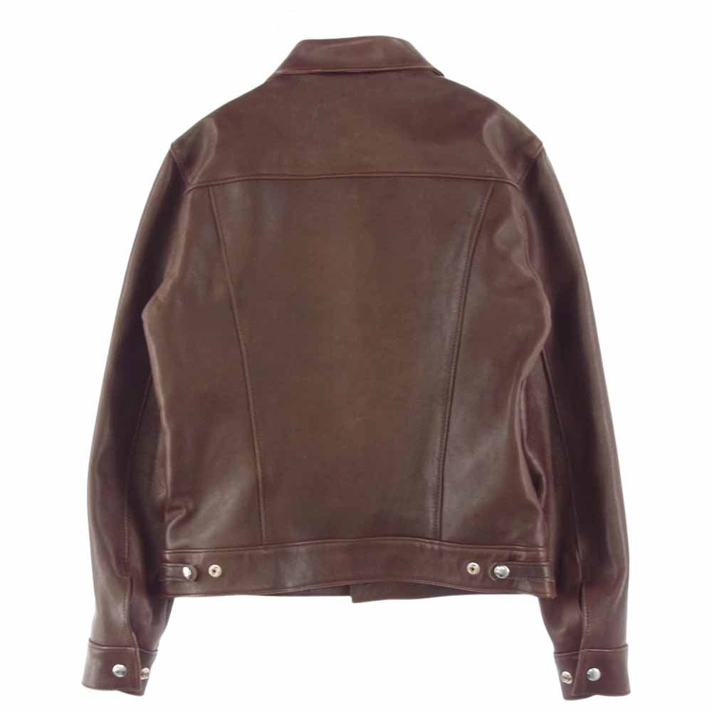 Lewis Leathers ルイスレザー Western jacket  シープ スキン ブラウン系 36【美品】【中古】