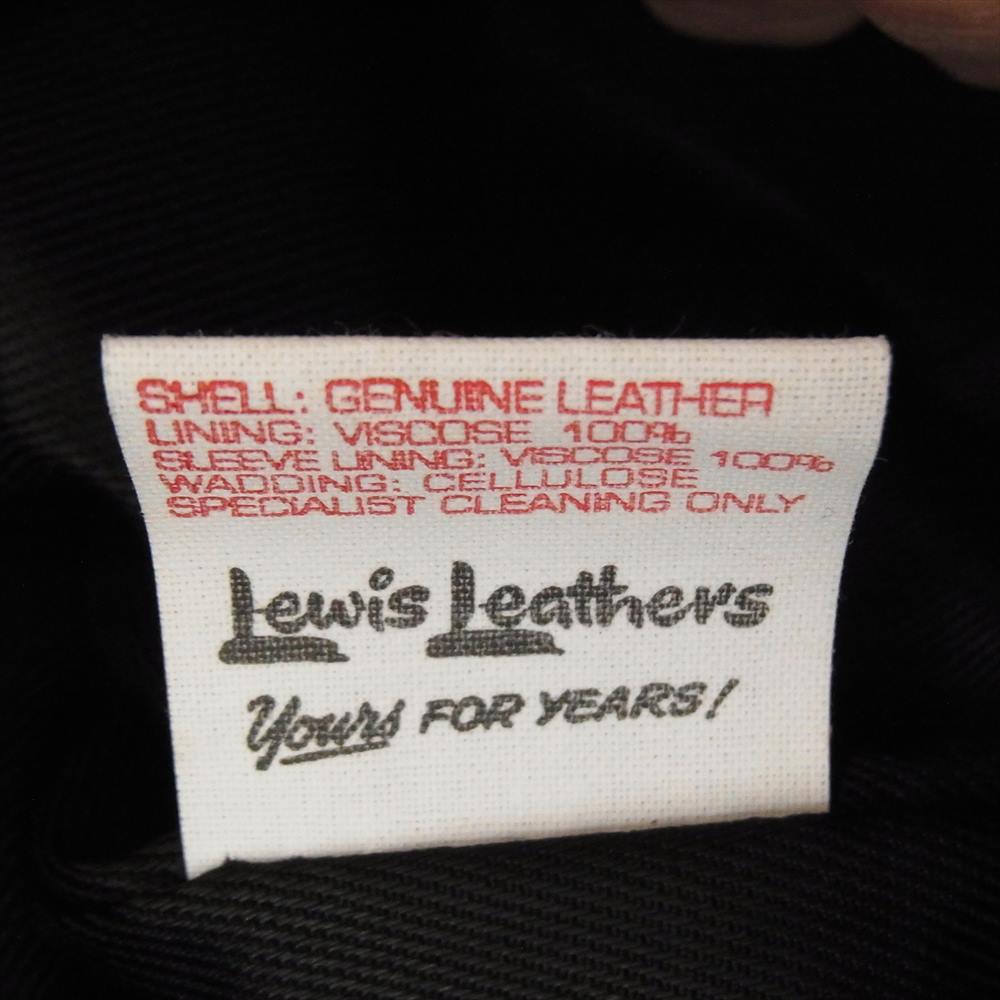 Lewis Leathers ルイスレザー Western jacket  シープ スキン ブラウン系 36【美品】【中古】